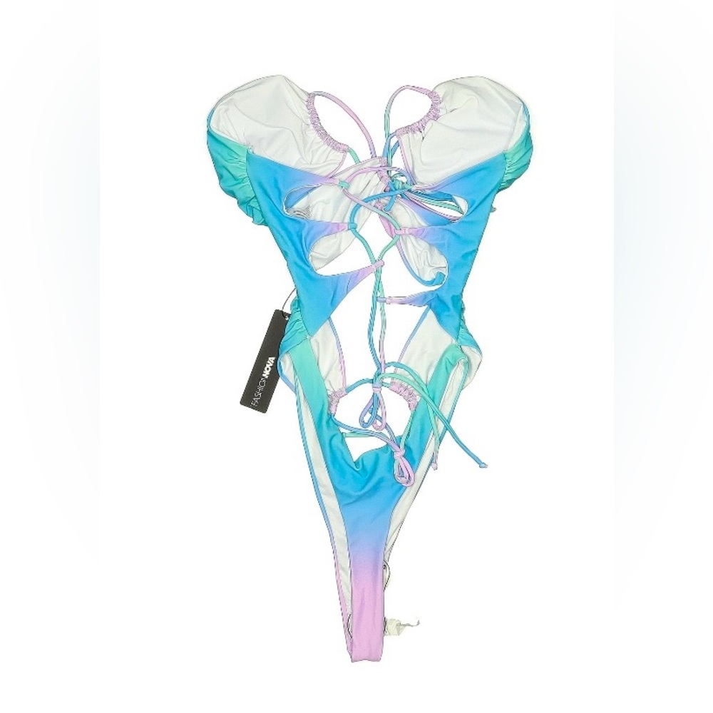 NWT Fashion Nova Women’s Cutout One Piece Swimsuit - Picture 3 of 4